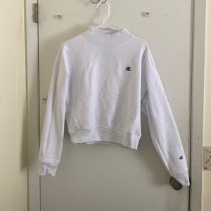 White Champion Crewneck